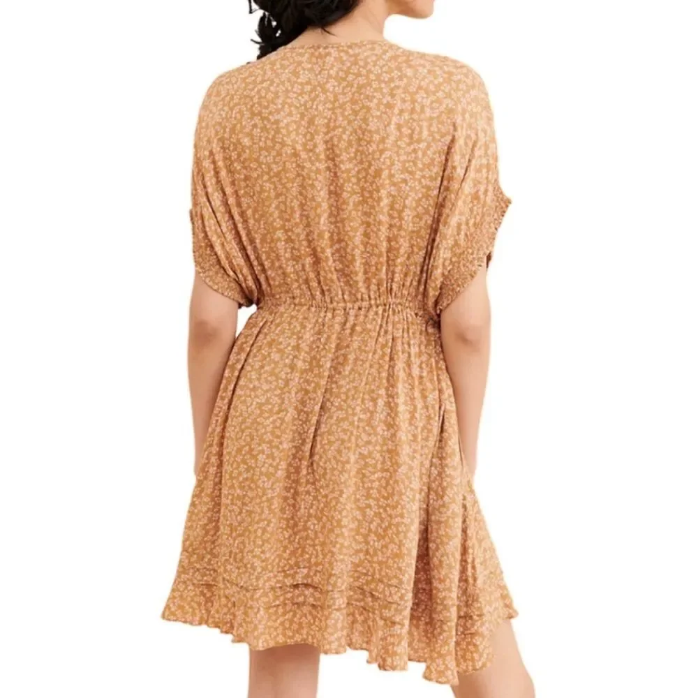Free People One Fine Day Ditsy Floral Babydoll Mini Dress